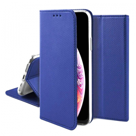 Edge 60 Fusion - Husa Motorola Edge 60 Fusion Smart Magnet Albastru